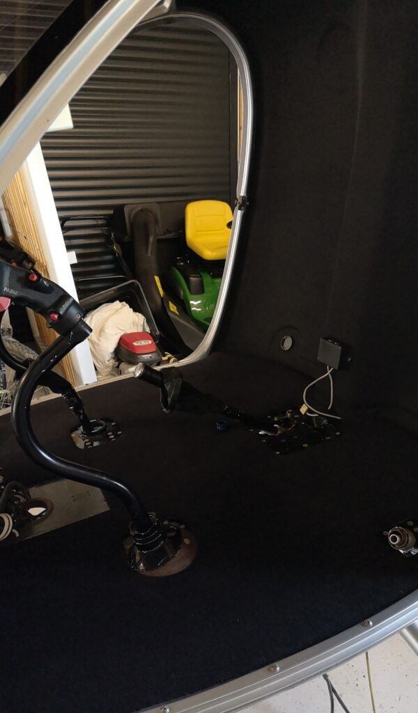 Gainage moquette helicoptere